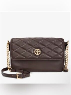 Giani Bernini EW Quilted C/B. Brown/Gold.